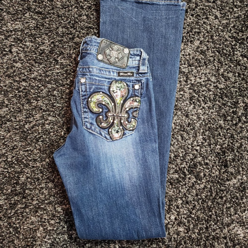 Miss Me Signature Rise Boot Jeans, Size 30